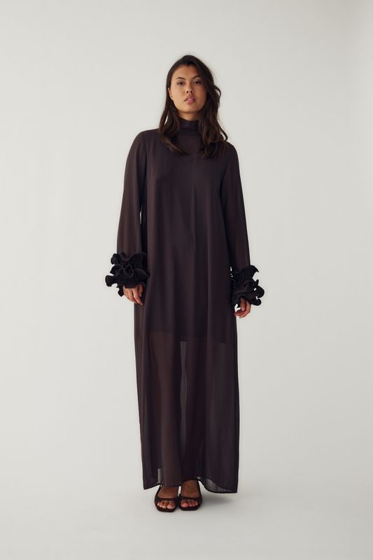 Latania Long Dress Chocolate