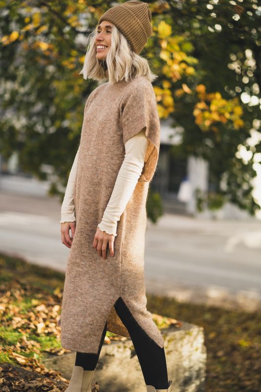 Coco Long Knit Nude 