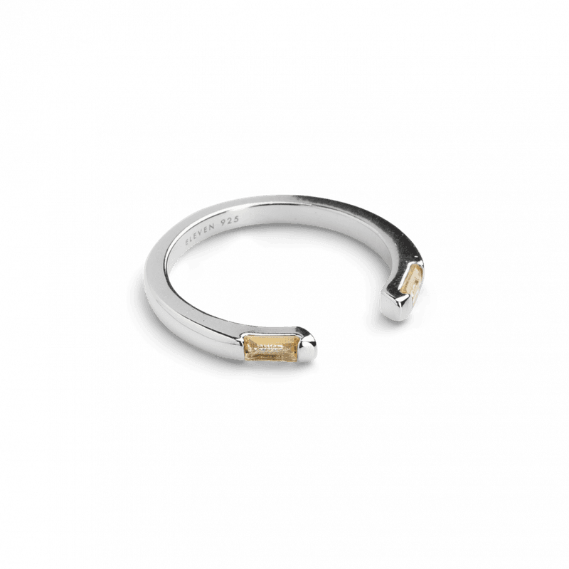 Gather Ring Silver Citrine
