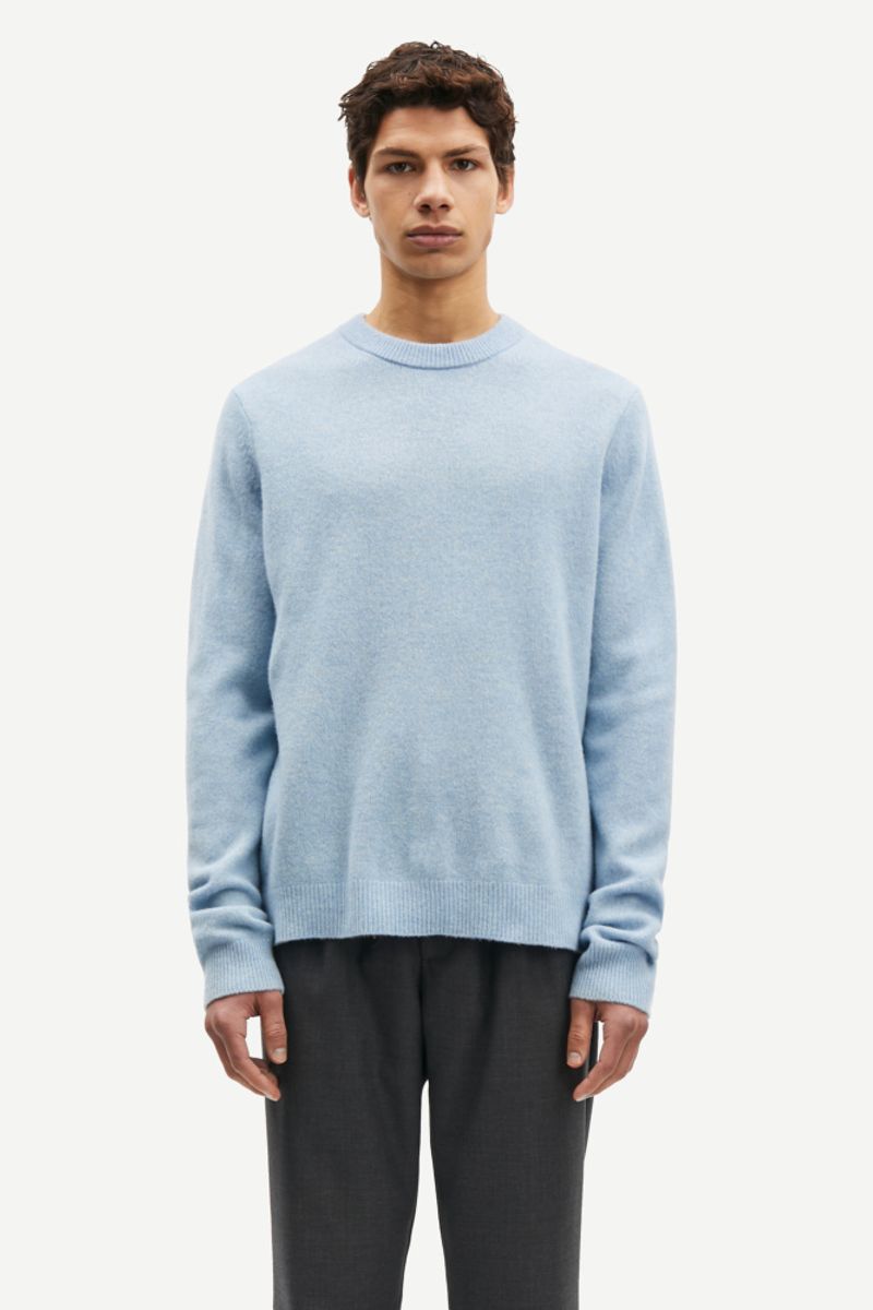 Isak Knit Sweater 15010 Subdued Blue 