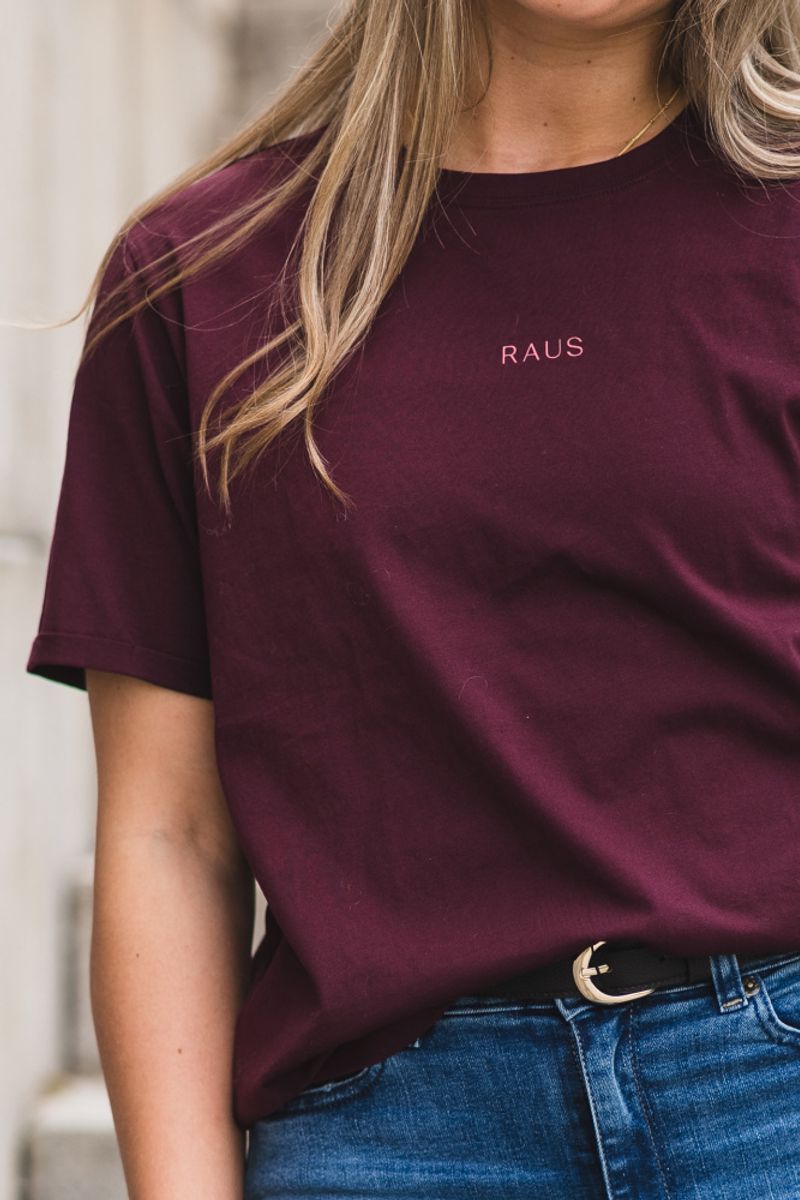 Linn Logo Tee Port R/Dusty 