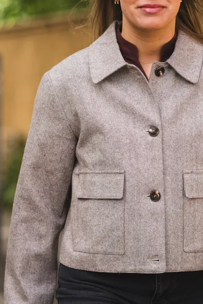 Hovedbilde Romana Herringbone Jacket Dusty Brown 