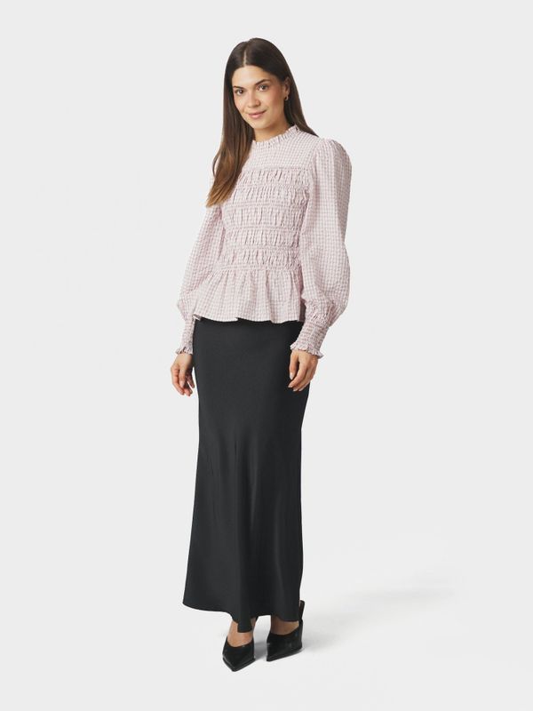 Possa Mini Check Blouse Light Pink 