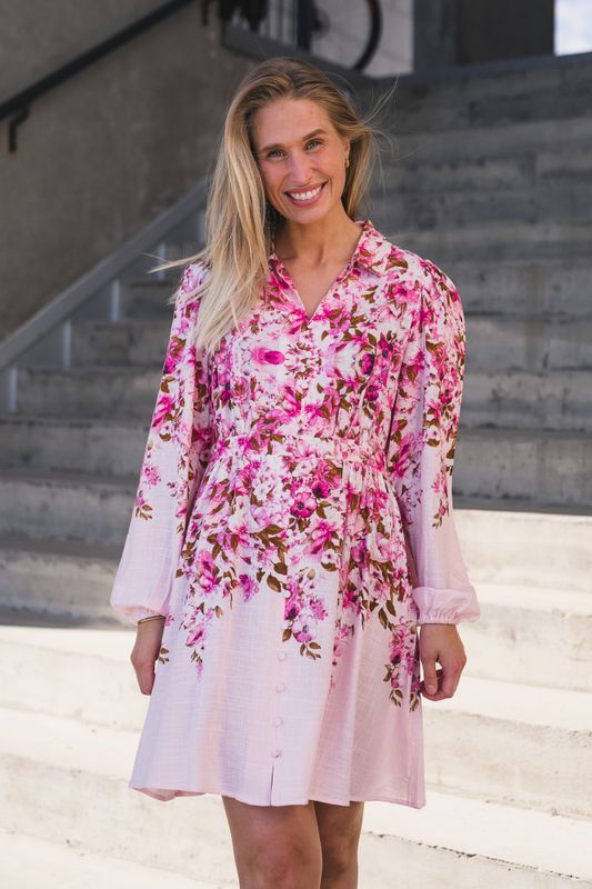 Cleo LS Dress Pale Lilac Cleo Print 