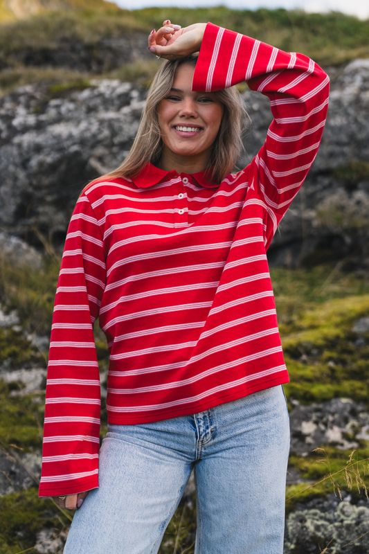Sunny Polo Red Stripe 