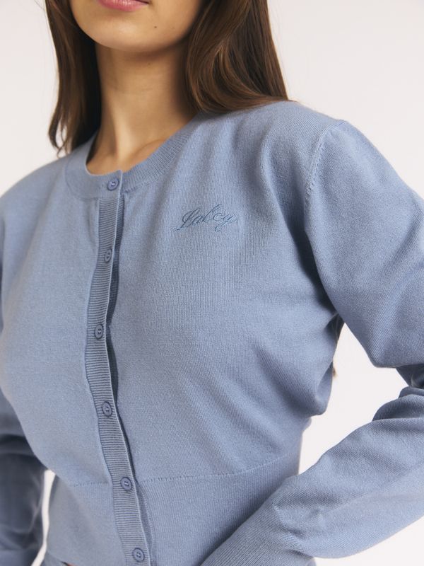 Marked Waist Cardigan Blue 