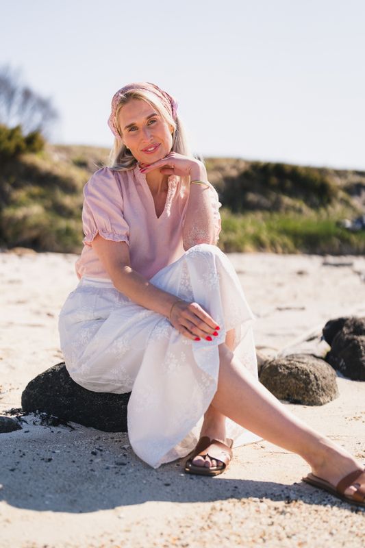 Camilla HW Skirt EMB Bright White