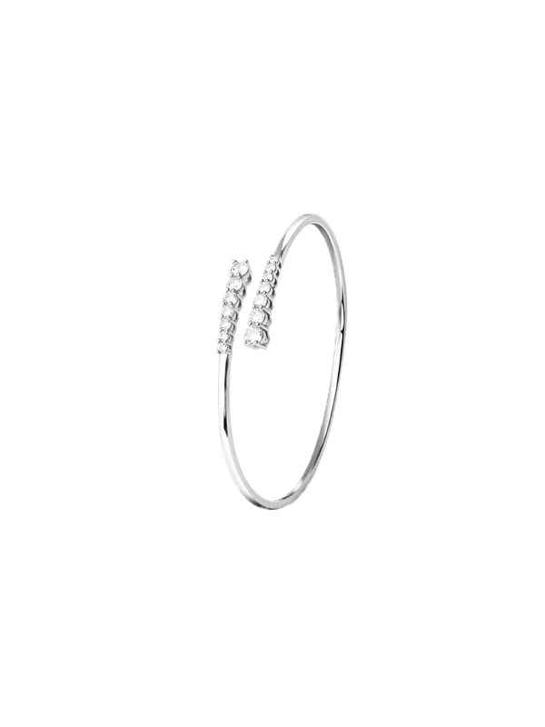 Aurora Bangle Bracelet Silver