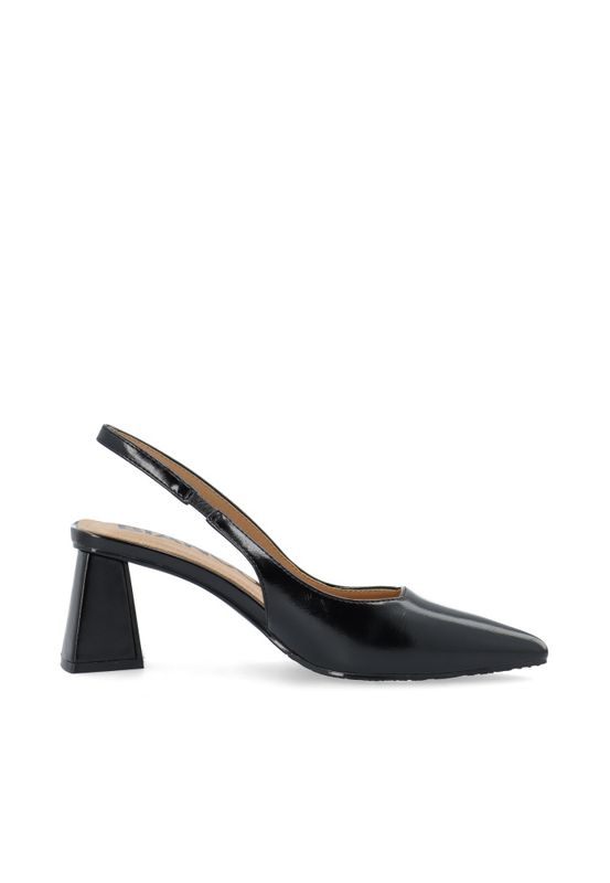 Maralyn Slingback Faux Leather Black Pratia 