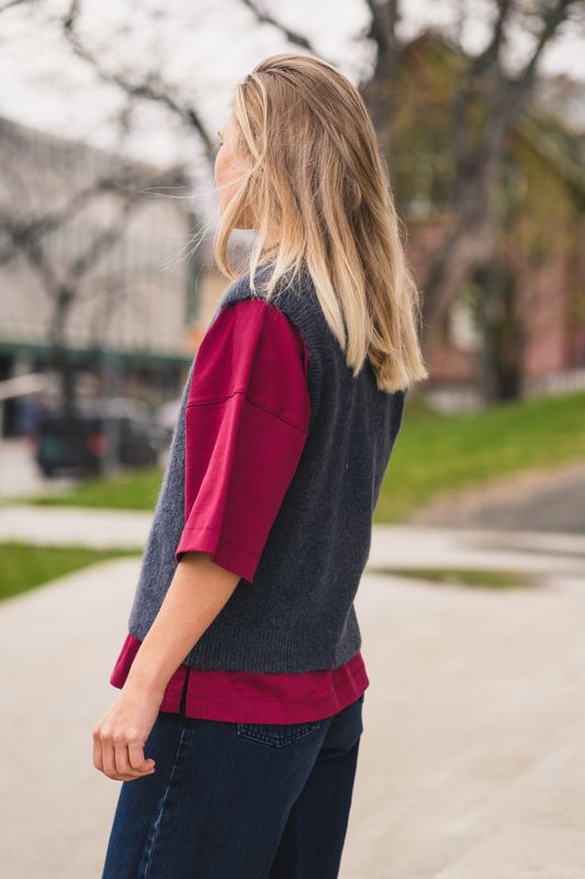 Bondie Hope Vest India Ink Melange 