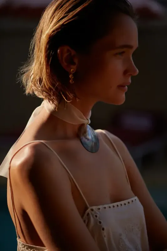 Triple Sun Earrings Gold 