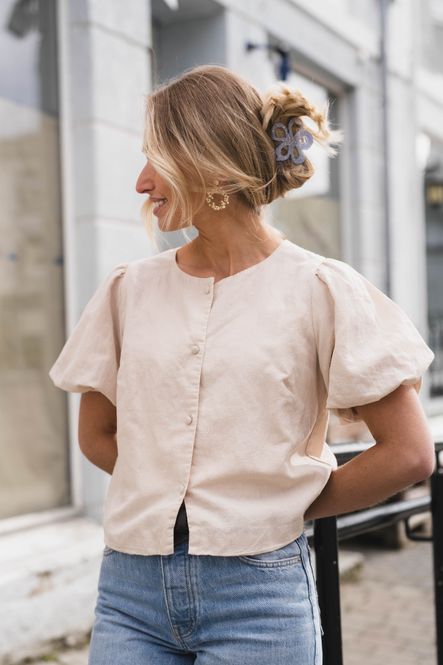 Hovedbilde Moisa Linen Blouse Sand 