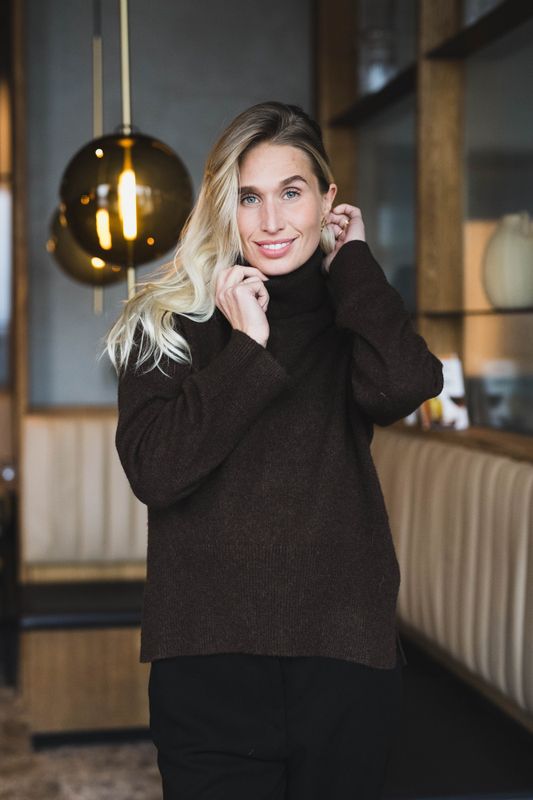 Samartina Turtleneck 1522 Black Coffee 
