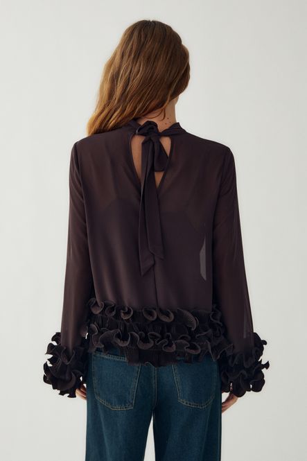 Hovedbilde Latanietta Blouse Chocolate 