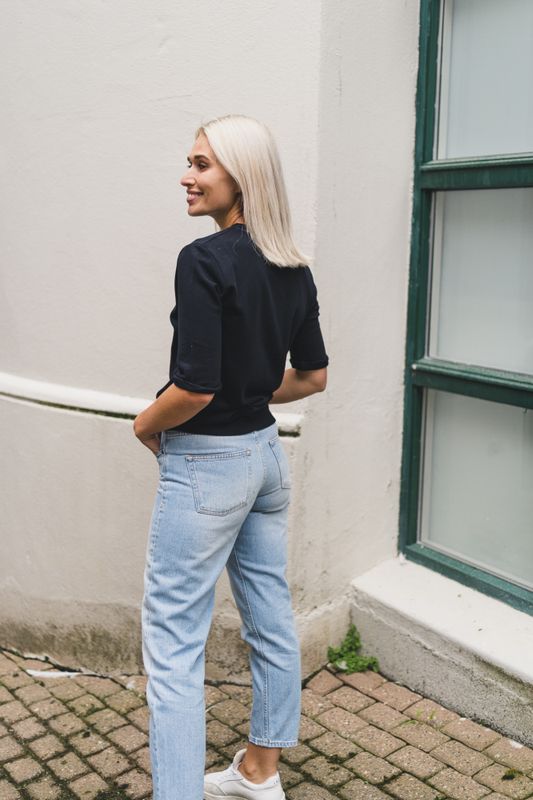 Anita Top O-Neck Black 