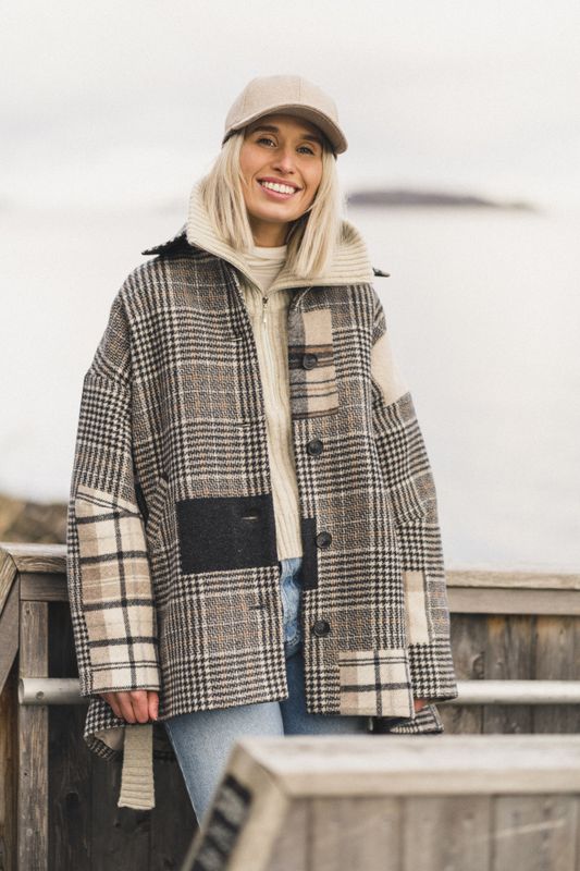 Bliss Jacket Grey Check 