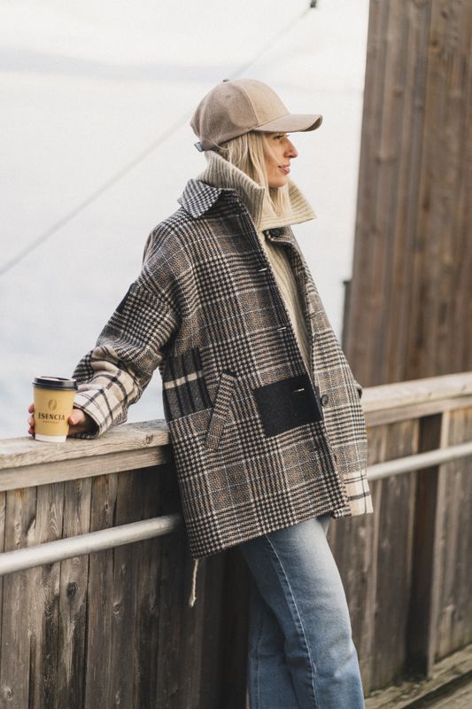 Bliss Jacket Grey Check 