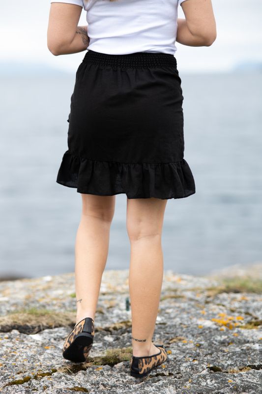 Bekka Linen Skirt Black 