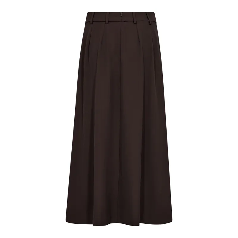 Alini Anya Pleat Skirt Dark Brown 