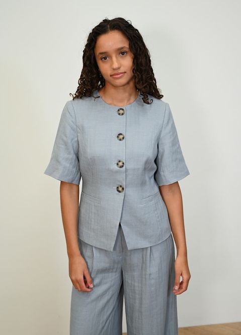 Hovedbilde Kasaundra Blazer Dove Blue 