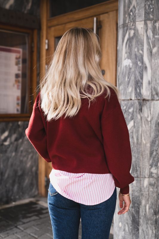 Mercy East M Pullover Syrah 