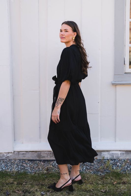 Margarita Crepe Dress Black 