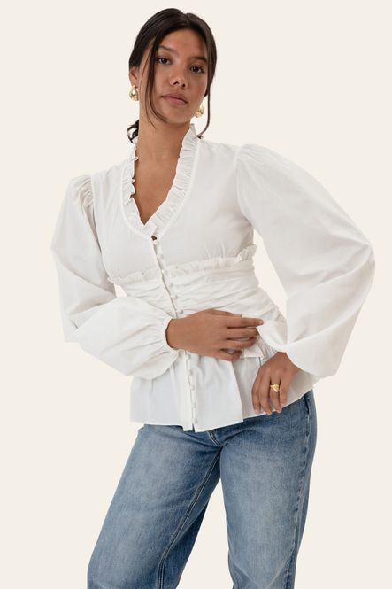 Hovedbilde Arielic LS Blouse White 