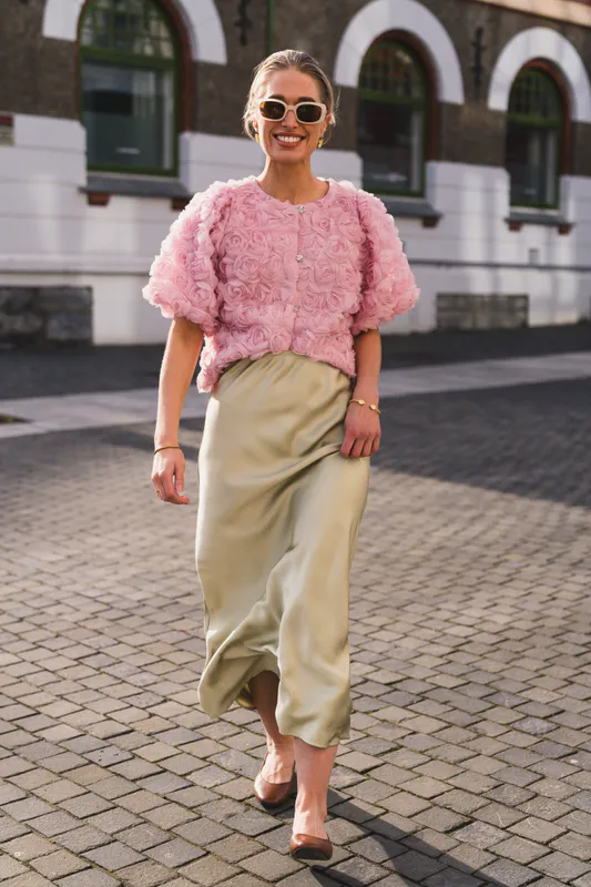 Aisa Flower Blouse Rose 