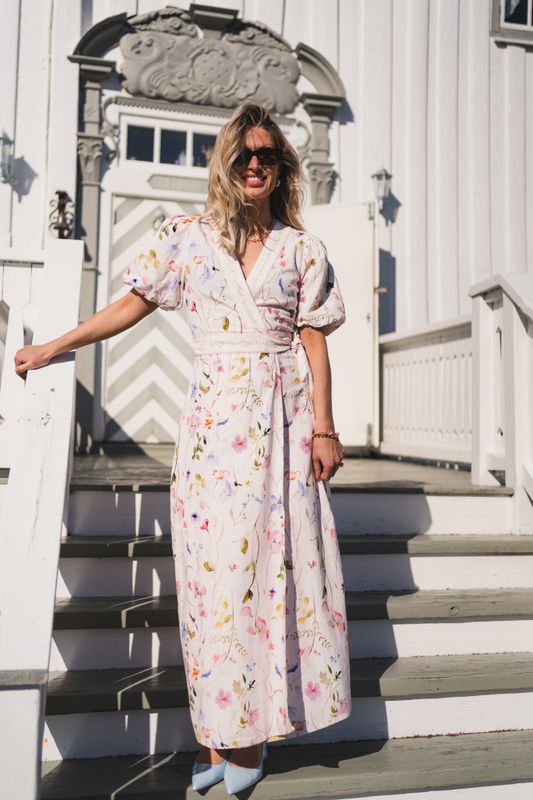 Clarine Flower Dress Offwhite 