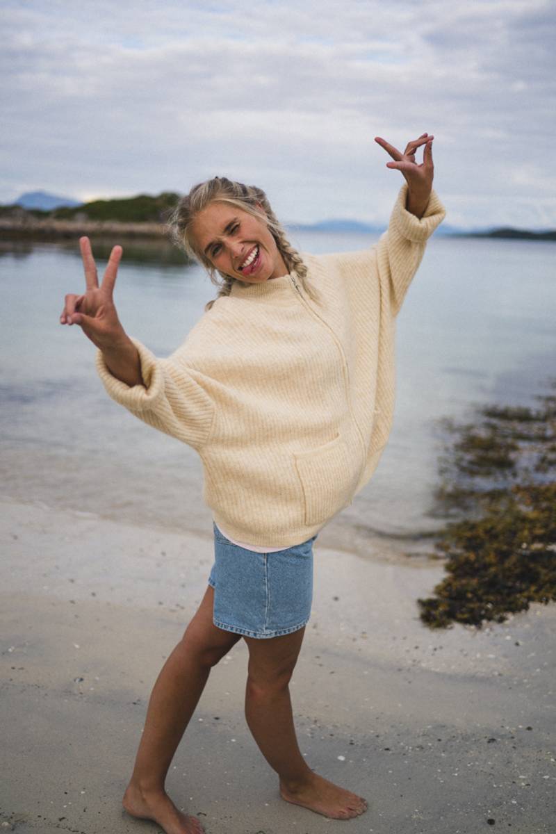 holzweiler penguin knit cardigan