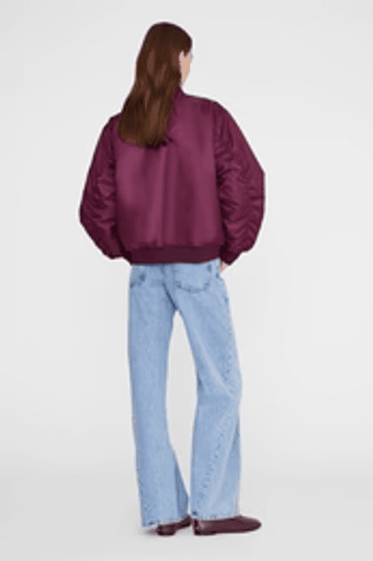 Leon Bomber Fig Burgundy 