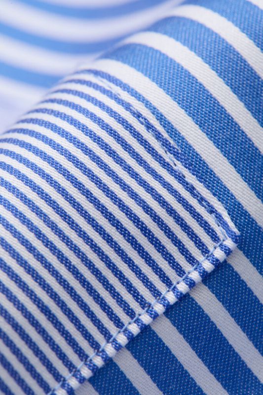 Manon Shirt Tux Front Blue Stripe 