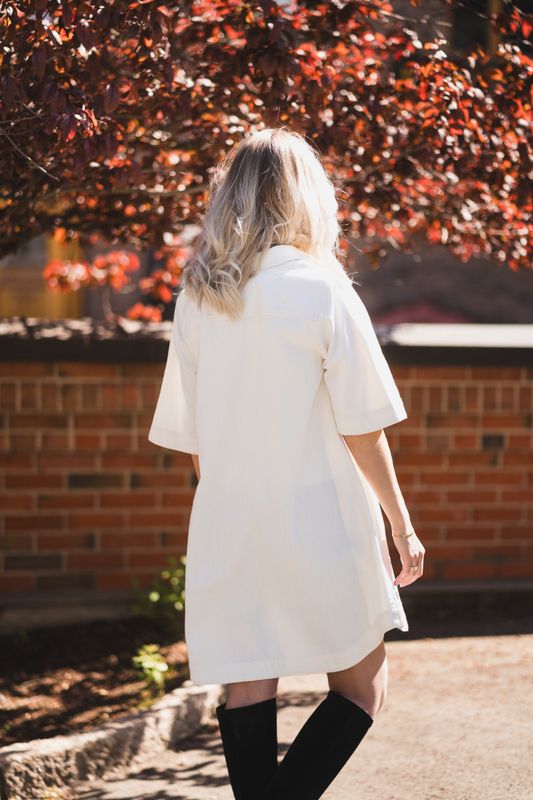 Sardia Dress Eggnog 