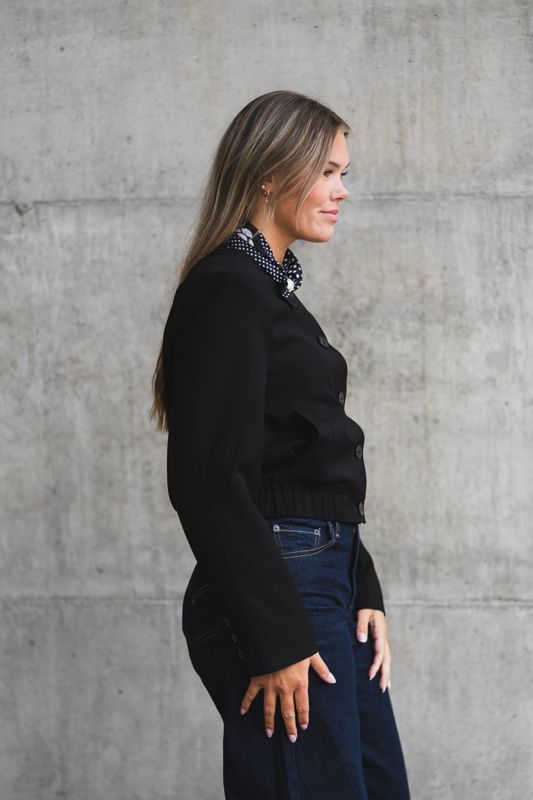 Matty Bomber Jacket Black 