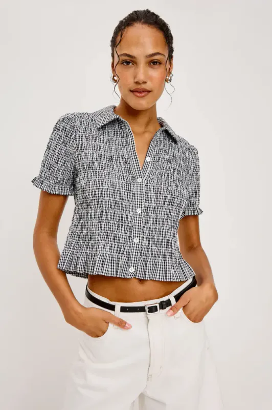 Alton Shirt Black Gingham