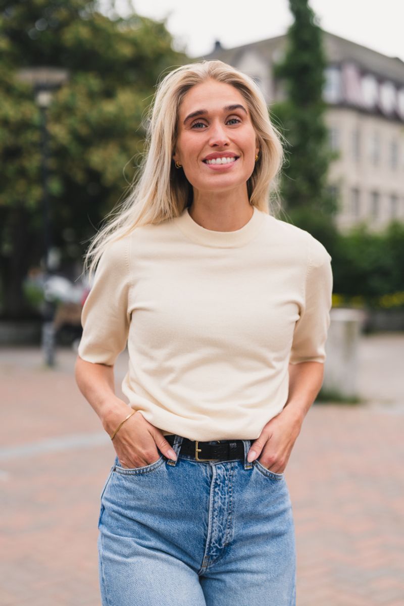 Lena SS Knit Pullover Birch 