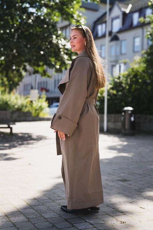 Atari Oversized Trenchcoat Khaki Brown 