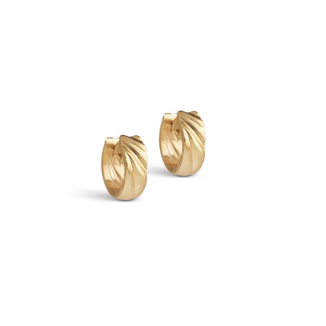 Hovedbilde Wave Mini Hoops Gold 