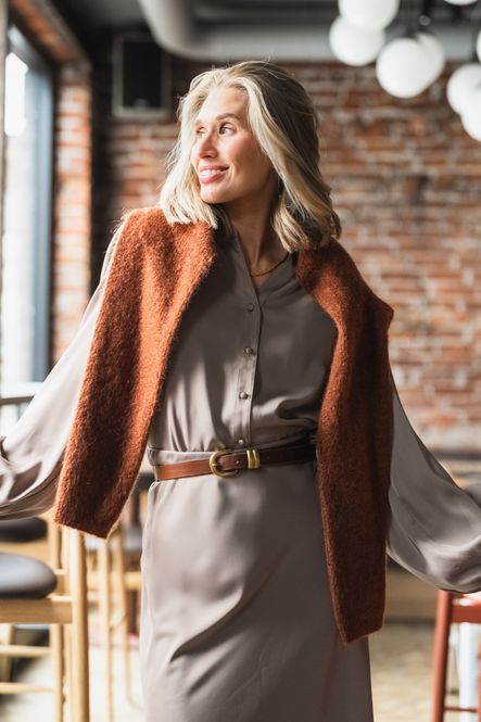 Hovedbilde Trine Shirt Mocha Merinque