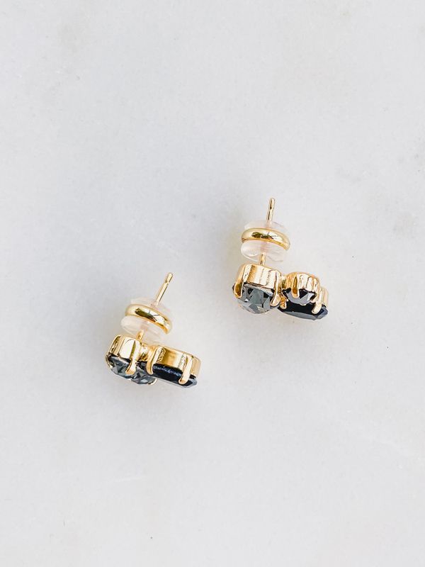 Alisia Earring Gold Black Combo 