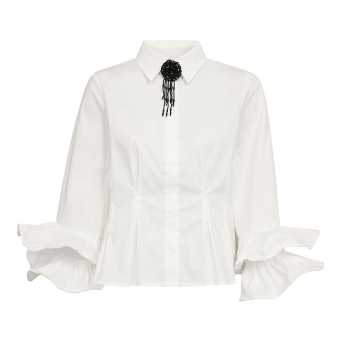 Hovedbilde Halen Flare Pleat Shirt White 