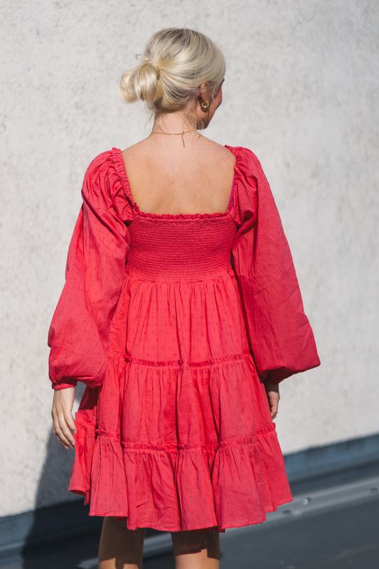 Lykke Short Dress Georgia Peach