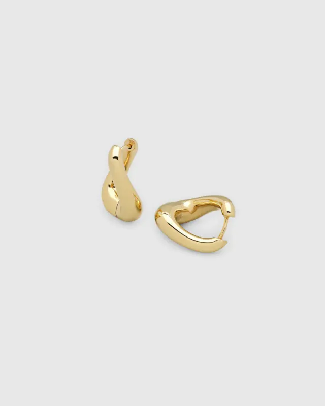 Twist Hoops Gold 