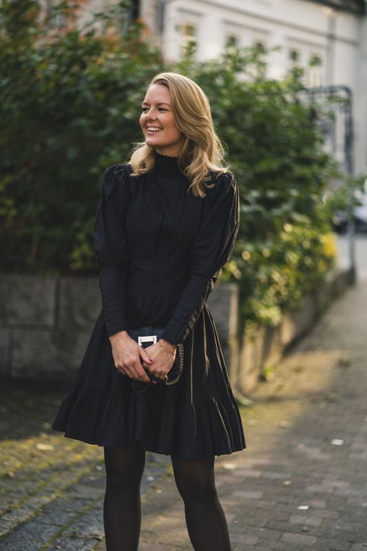 Bohemian Mini Dress Black 