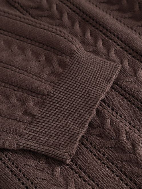 Hovedbilde Mecca LS Knit Polo Coffee
