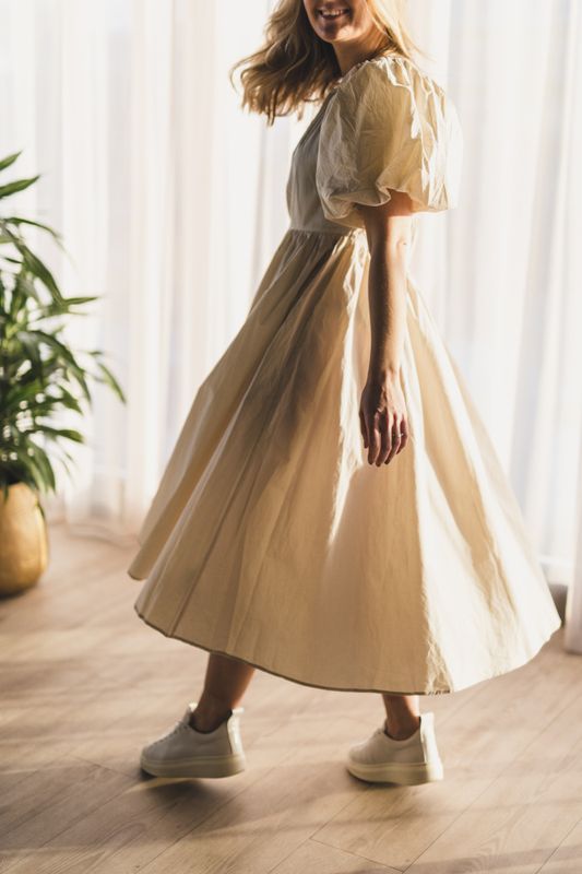 Martine Dress Eggshell 