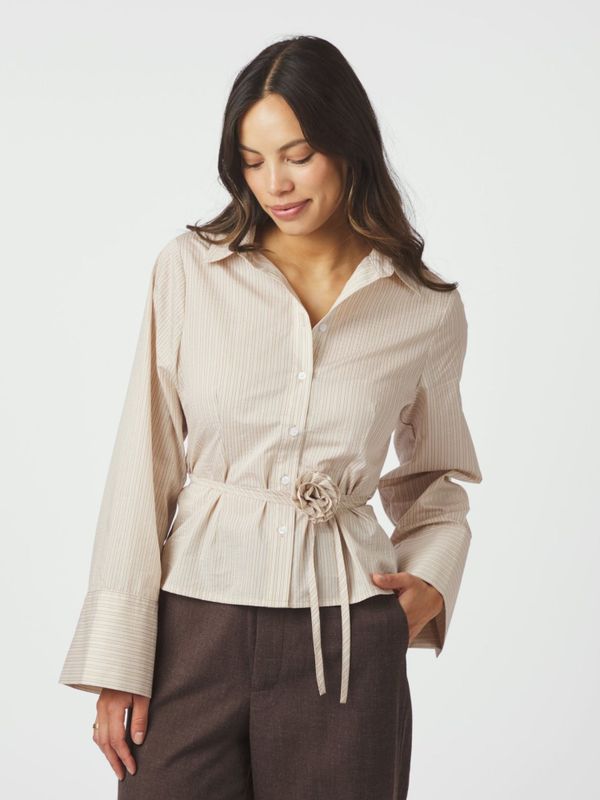 Clarida Rose Stripe Shirt Light Yellow 