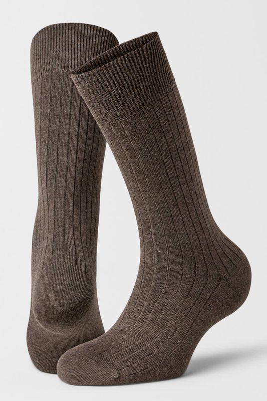 2PK Calle Premium Mercerized Wool Rib Brown 