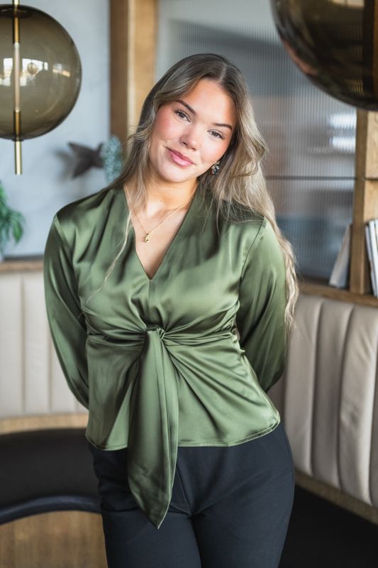 Blair Blouse Semi Rich Olive 