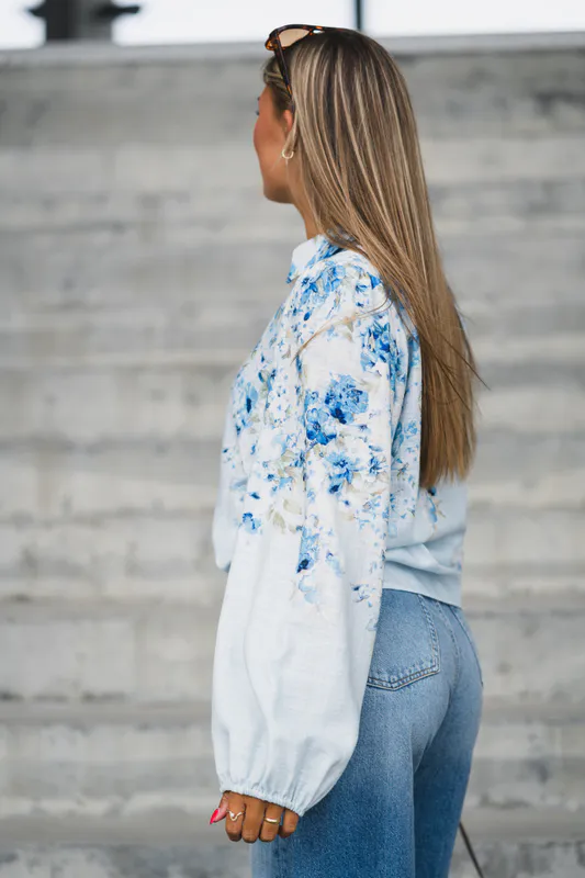 Cleo LS Shirt Skyway Cleo Print 